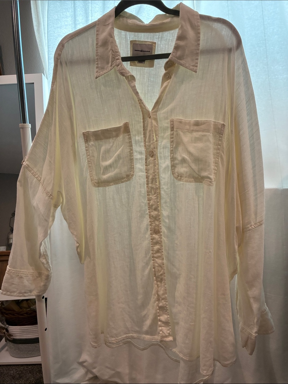 Light Cream woman’s Button-Up Shirt - Untitled Brand